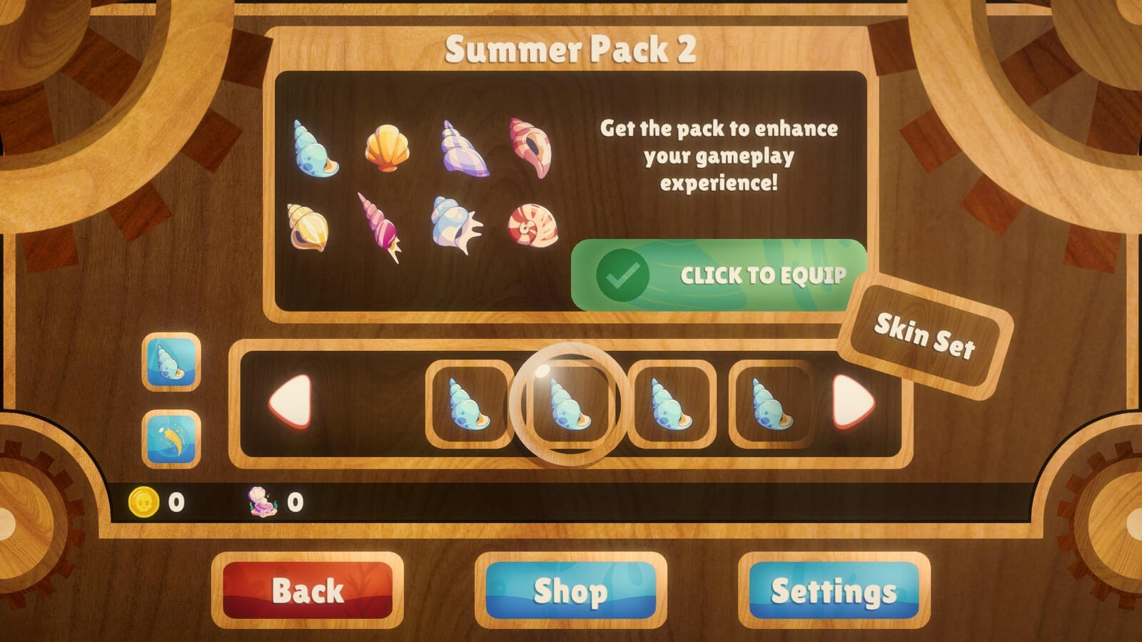 Shop Menu